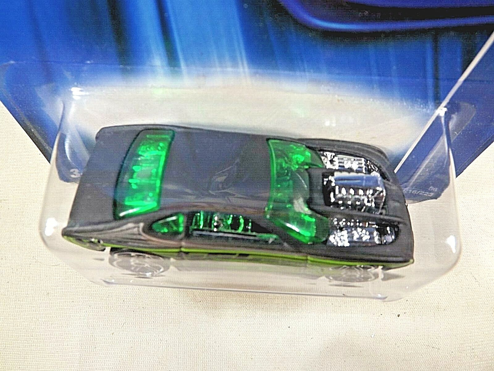 2006 Hot Wheels Collector #216 OVERBORED 454 Flat Black w/Chrome Pr5 Sp ’07 Card