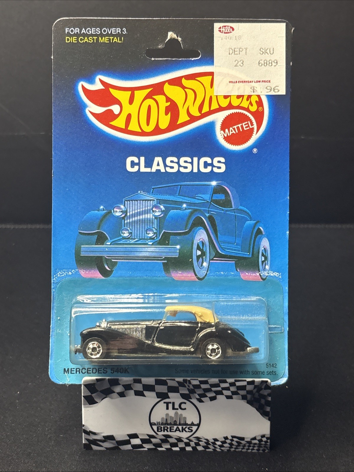 1988 Hot Wheels Mercedes 540k 1542. In Box.