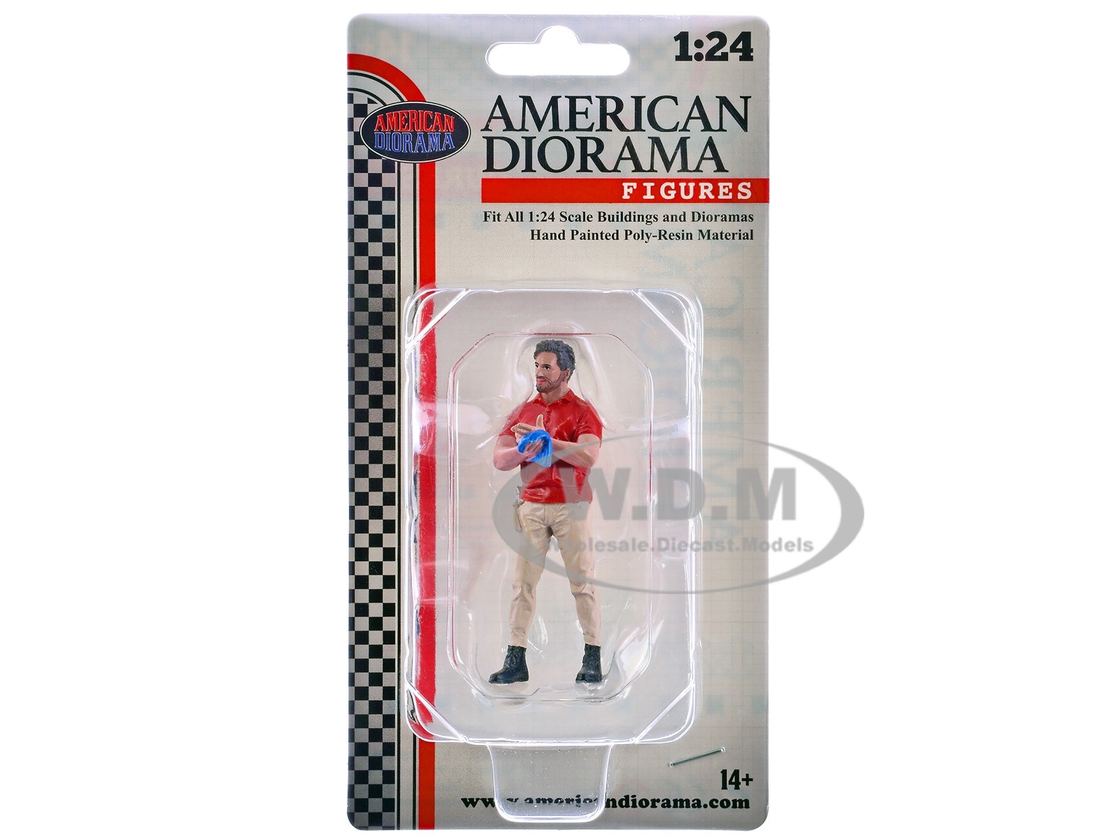 “MUSCLE MECHANICS” FIGURE #2 FOR 1/24 SCALE MODEL BY AMERICAN DIORAMA AD-25202