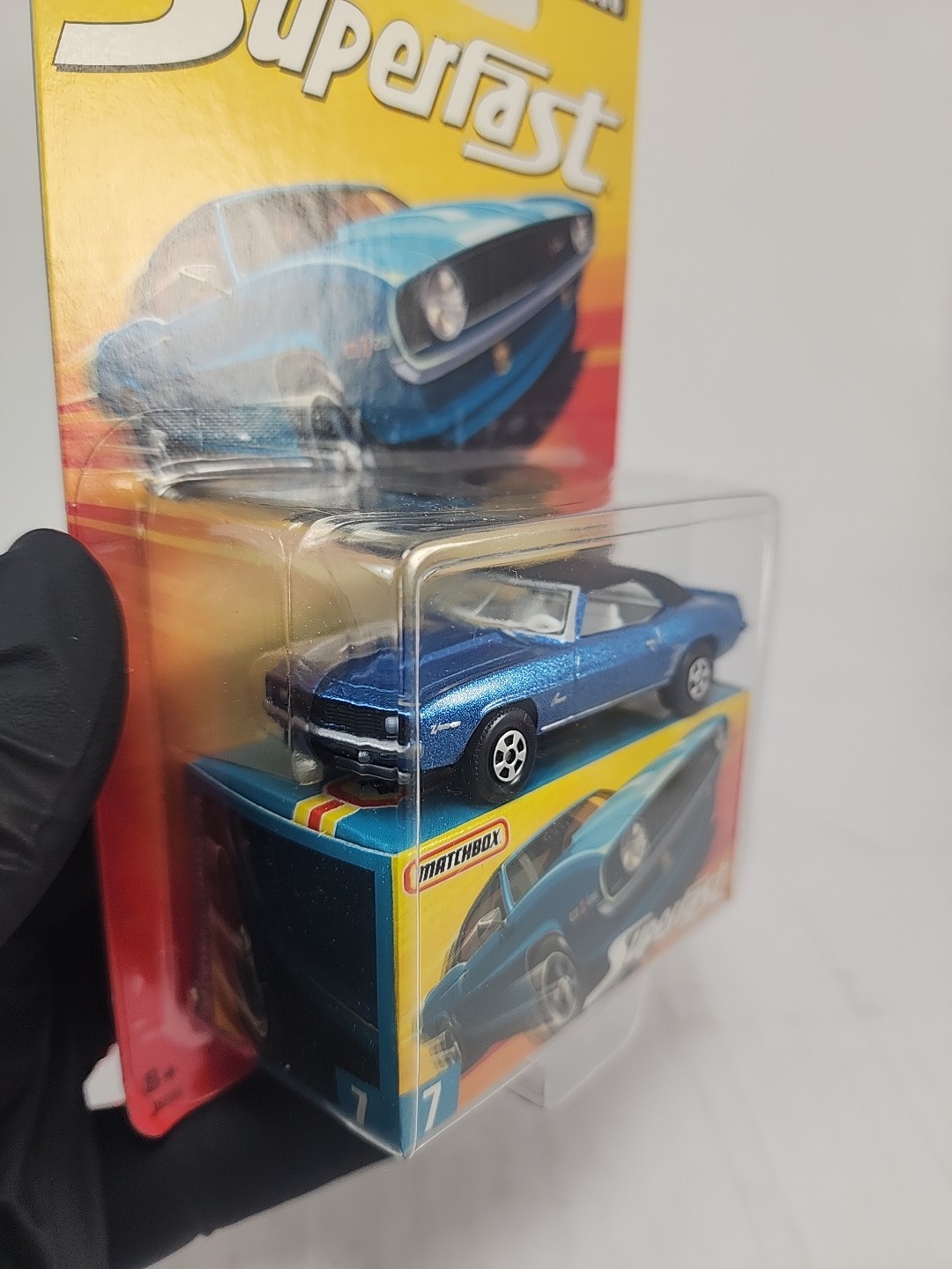 Matchbox Superfast #7 Blue 1969 CHEVY CAMARO Z/28 Limited Edition