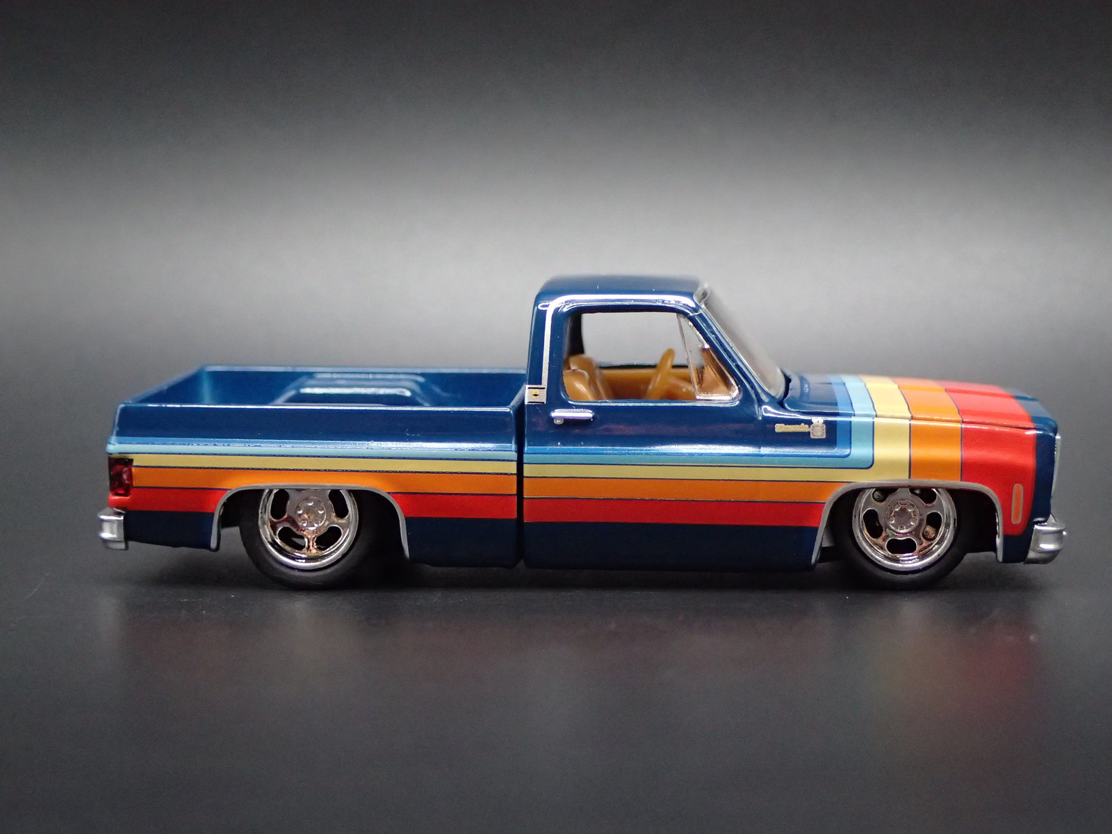 1978 CHEVY CHEVROLET C10 SILVERADO SQUAREBODY TRUCK BLUE 1/64 SCALE DIECAST CAR