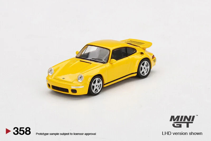 Mini GT 1:64 Porsche 911 RUF CTR Anniversary Blossom Yellow #358