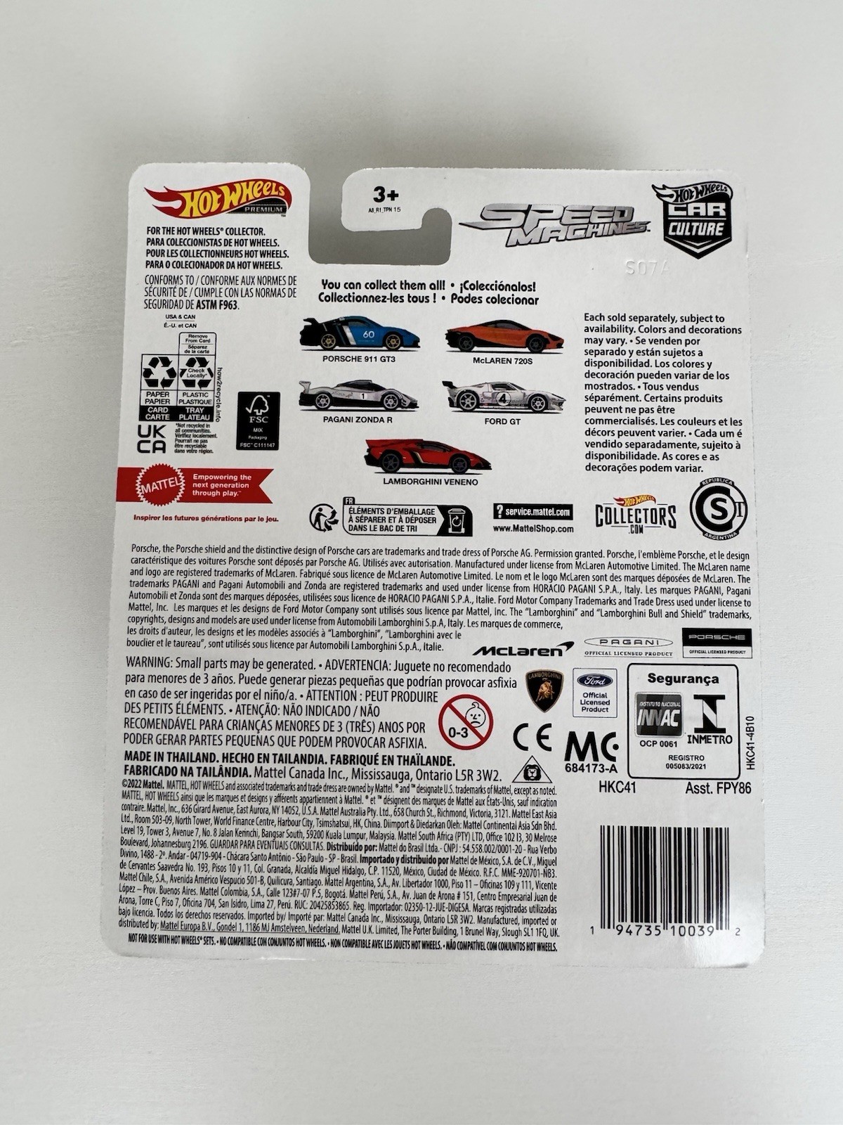 2023 Hot Wheels Premium Car Culture – Speed Machines (Set of 5)