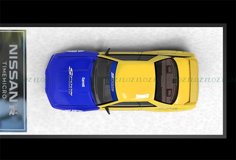 TIMEMICRO Nissan GTR R32 Z-Tune SPoon coating LTD 999PCS ONLY 1:64 Car Model