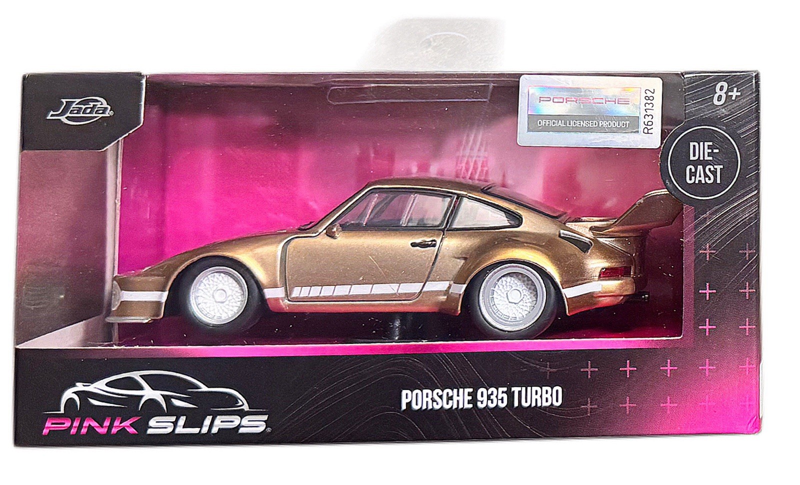 Jada Pink Slips Porsche 935 Turbo Gold 1:24 Diecast Model Car New in Box
