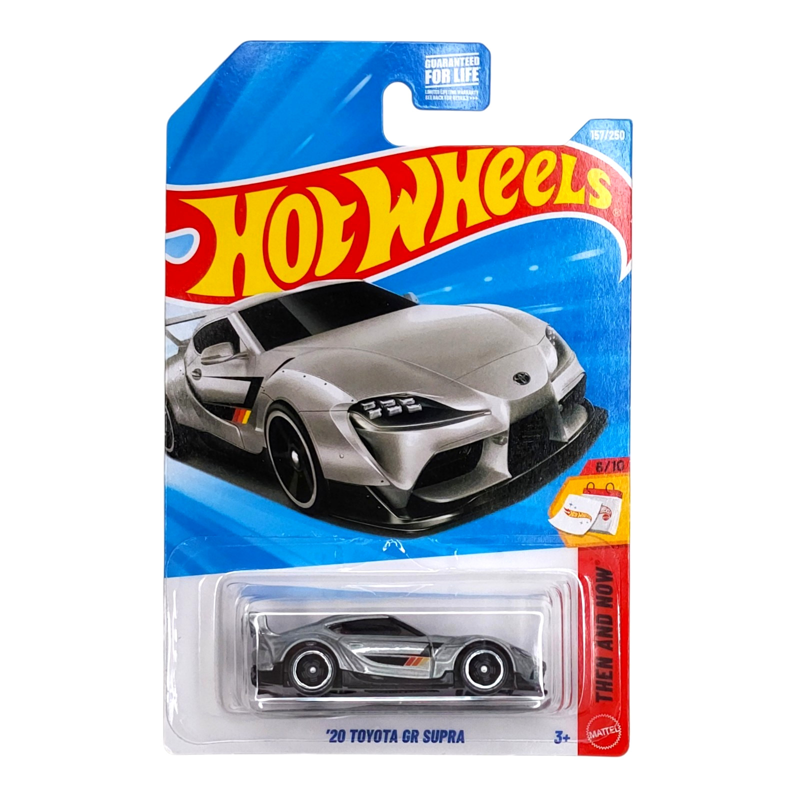 HOT WHEELS ’20 Toyota GR Supra Silver Then And Now Mainline JDM JJK04 2026