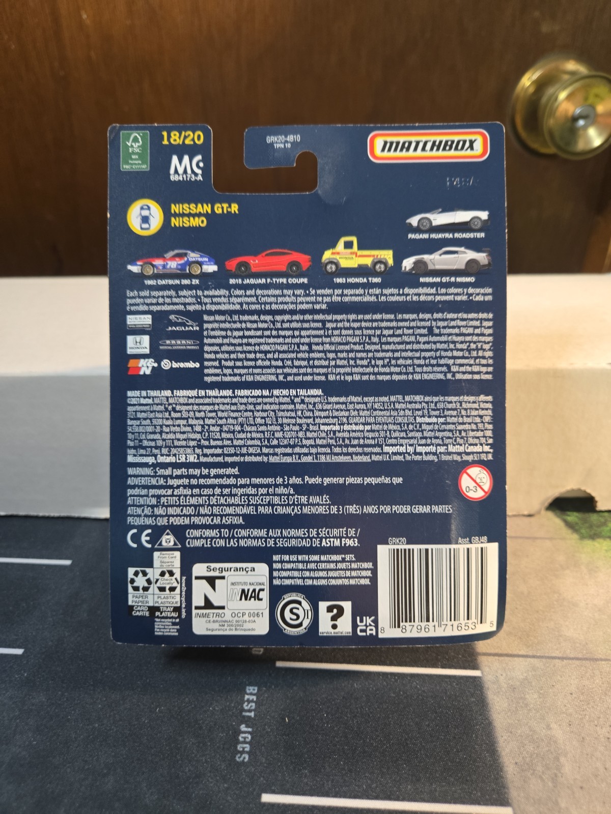 2021 Matchbox Collectors “Pearl White” Nissan GT-R (R35) Nismo w/ Opening Doors