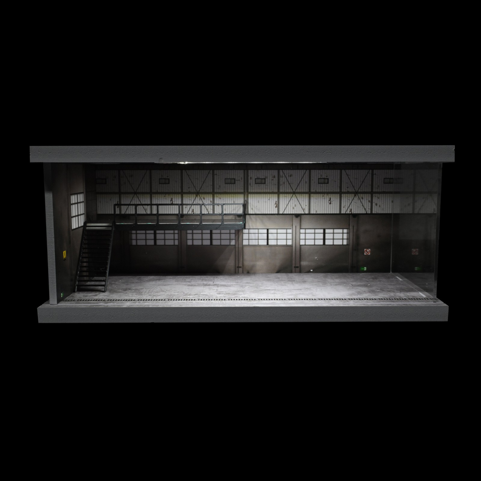 Diorama 1/64 Car Showroom Model LED Lighting Car Garage Backdrop Scene Model Toy