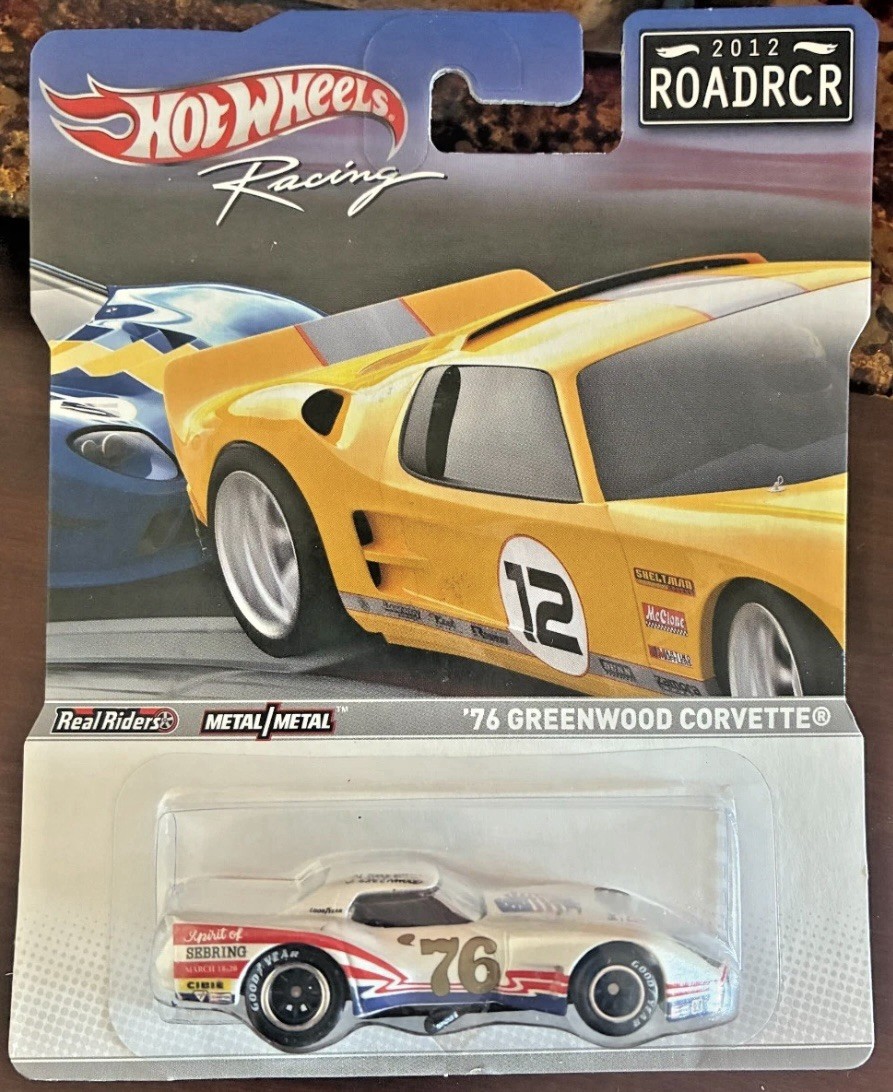 HOTWHEELS RACING ROADRCR 76 GREENWOOD CORVETTE 1:64 W8304