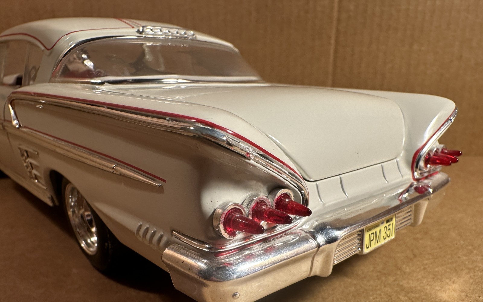 ERTL 1/18 1958 Chevrolet Bel-Air Custom Coupe, White,From American Graffiti Mov