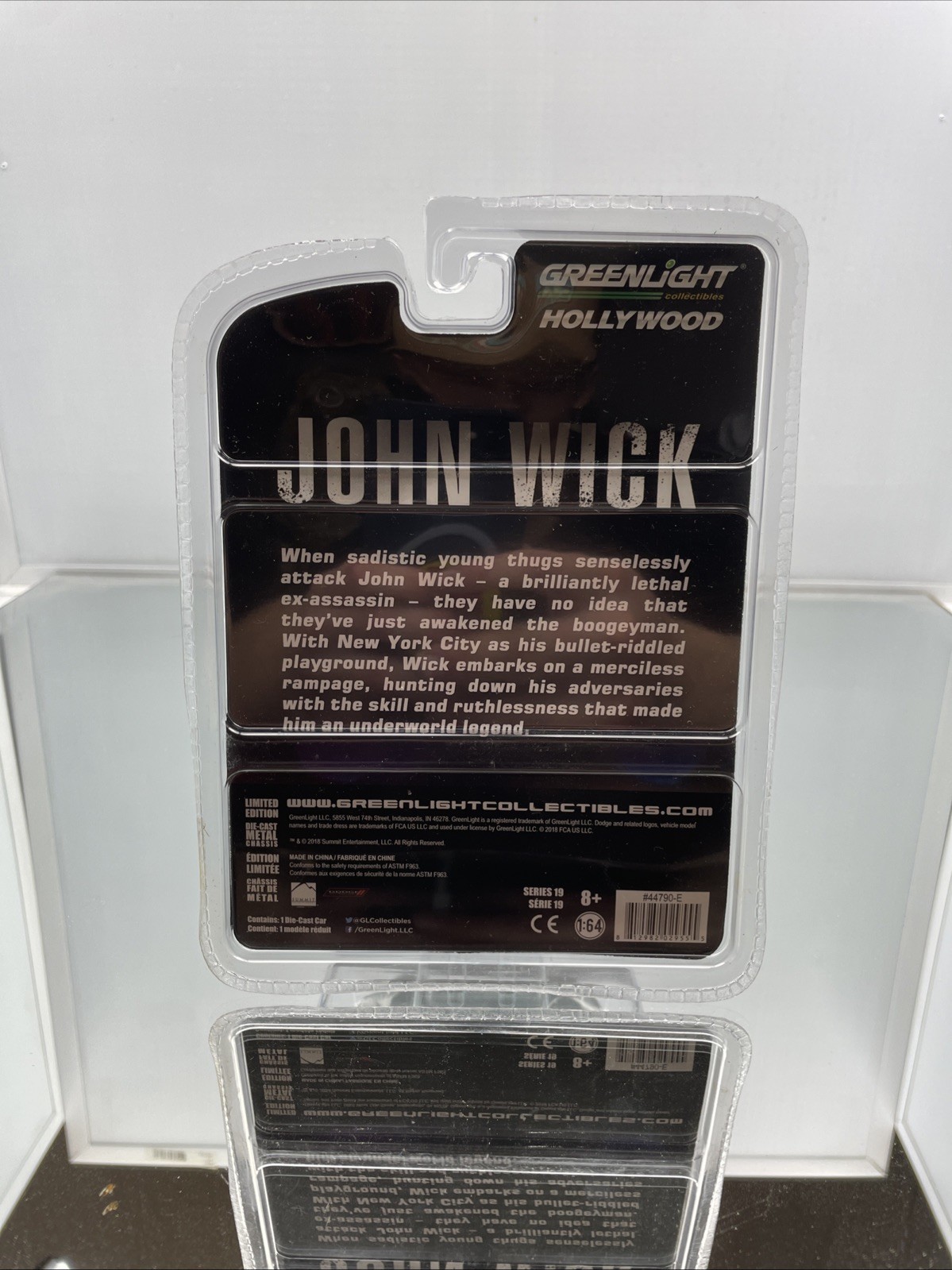 GREENLIGHT HOLLYWOOD SERIES 19 JOHN WICK 2011 DODGE CHARGER Rubber Tires