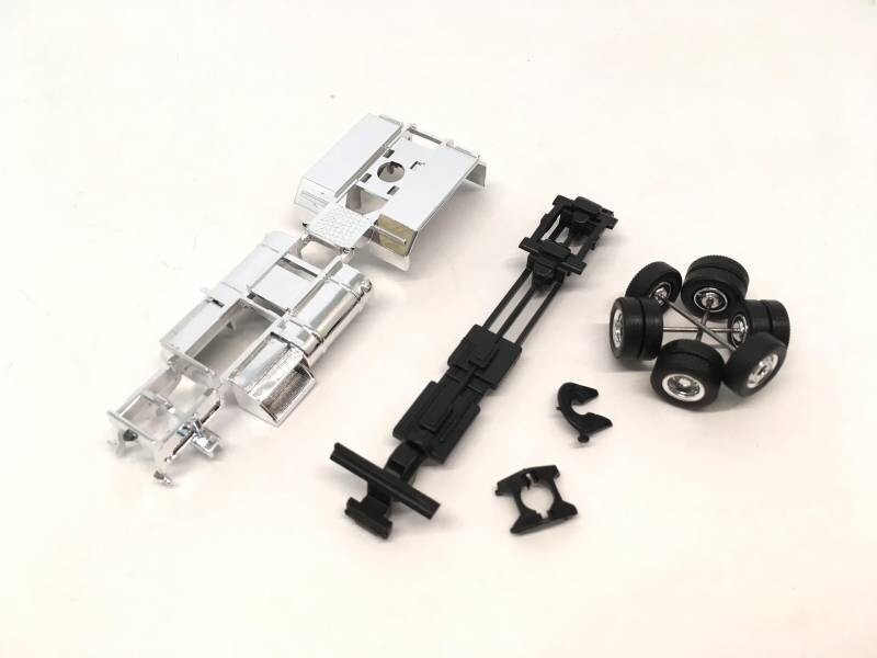 HO 1:87 Promotex # 5486 Long Chrome KW/Pete Truck Chassis KIT 3-1/2″ long