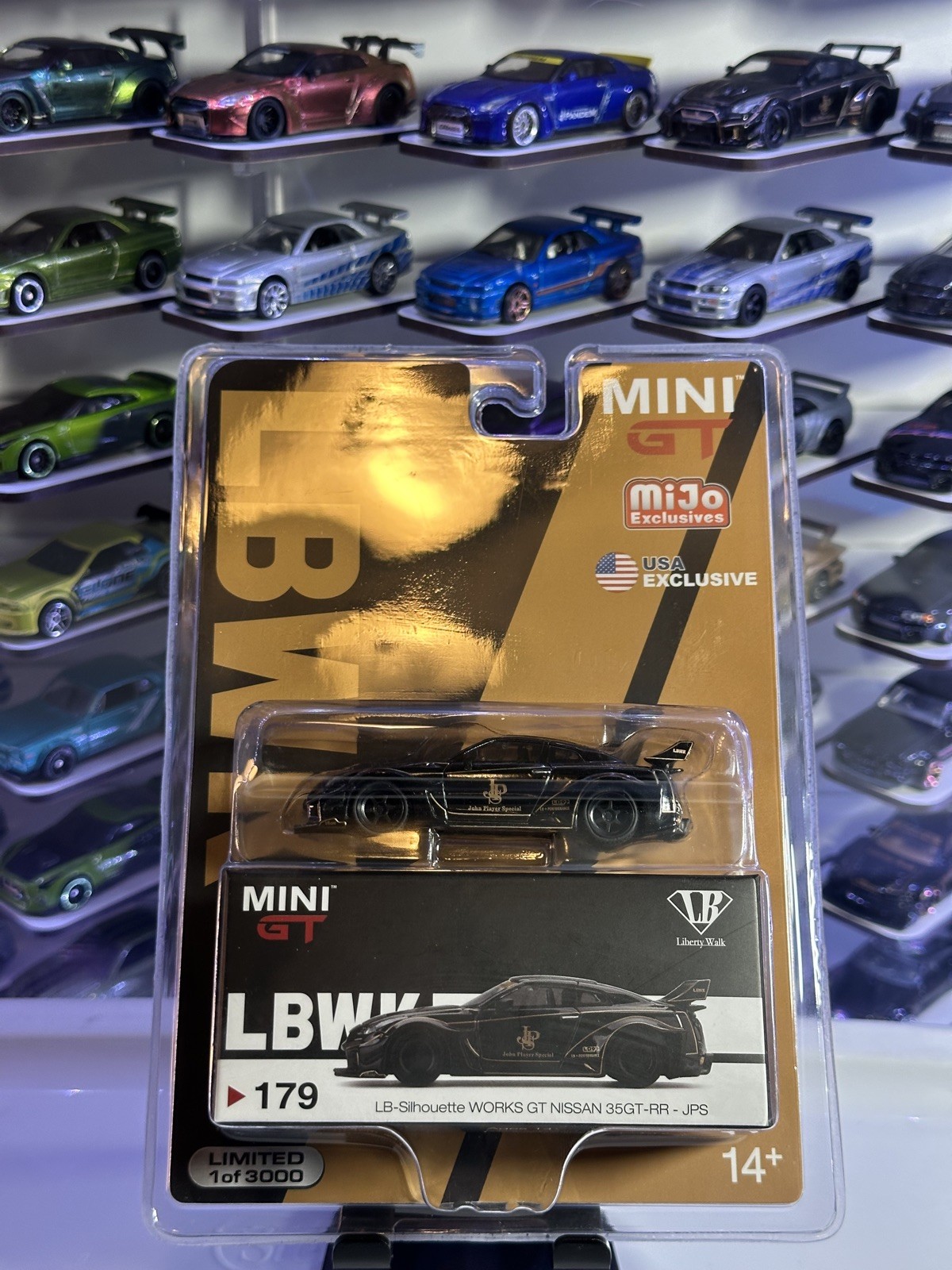 Mini GT Liberty Walk LB Nissan GT-R R35 Black 1/3000 #179 Mijo Brand New Sealed
