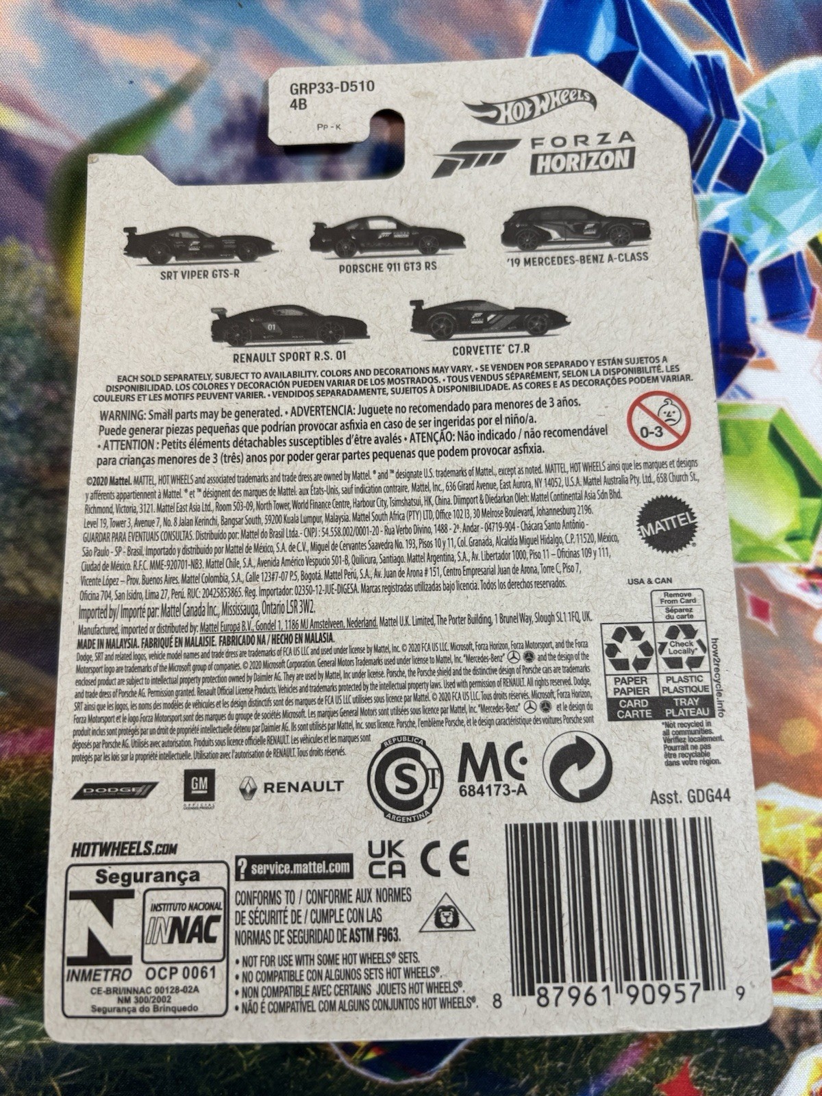 Hot Wheels Forza Horizon Full Set Of 5 Black Pink 5/5 New