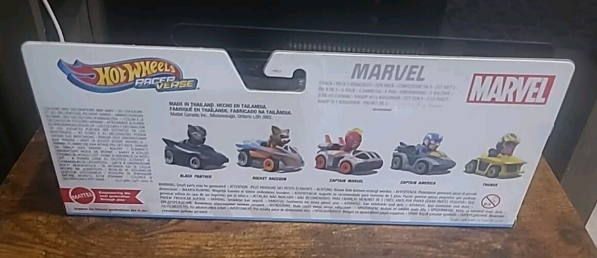 Hot Wheels Marvel Racer Verse Character 5 Pack Set NEW