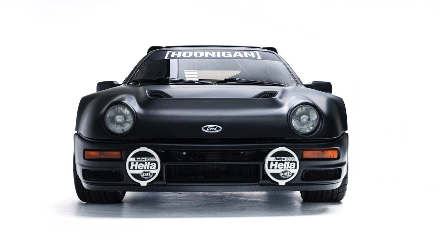 CUSTOM MADE Hot Wheels KEN BLOCK Matte Black Ford RS200 HOONIGAN tapped screwed