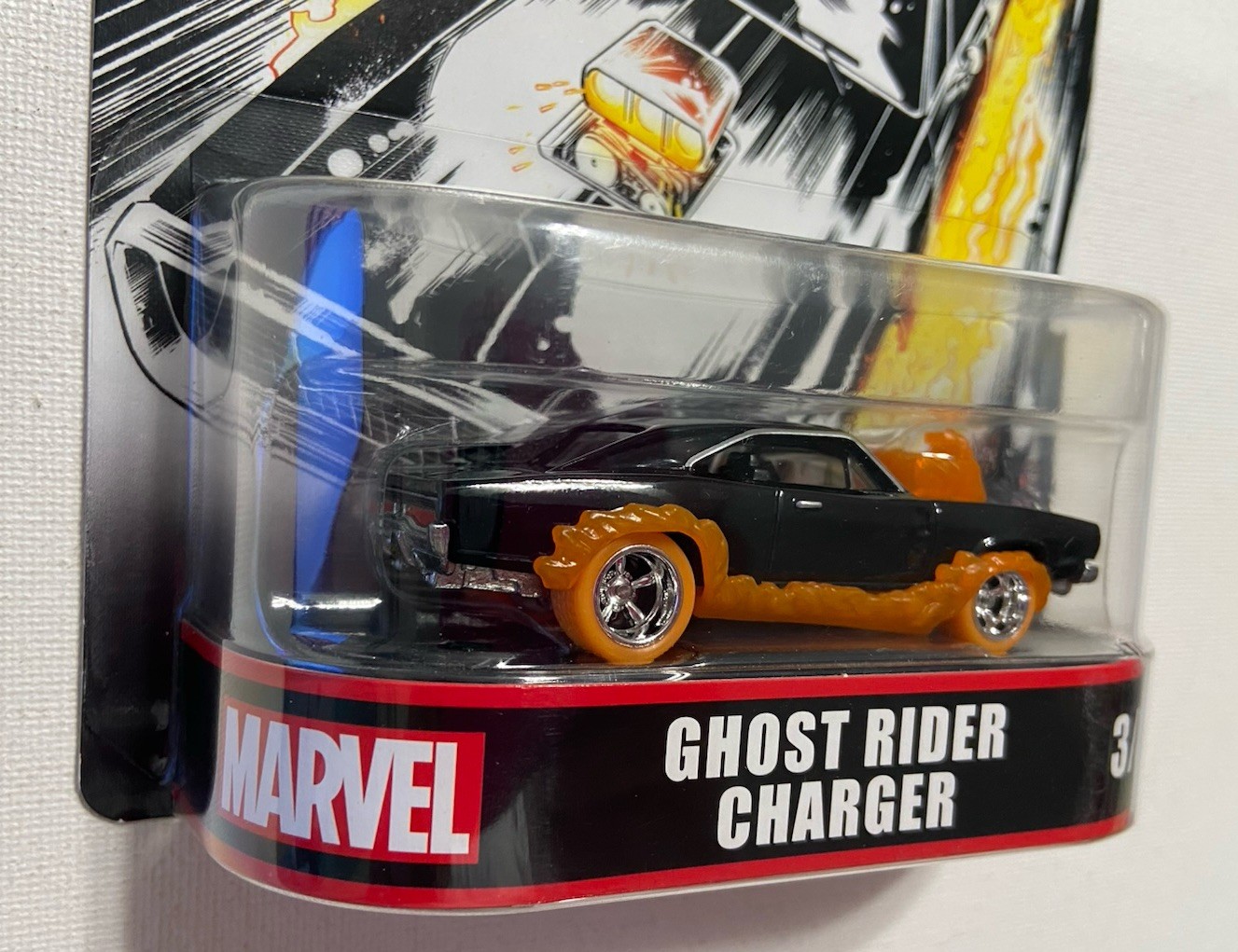 Hot Wheels Premium Retro Entertainment Marvel GHOST RIDER Charger 3/5 Mattel