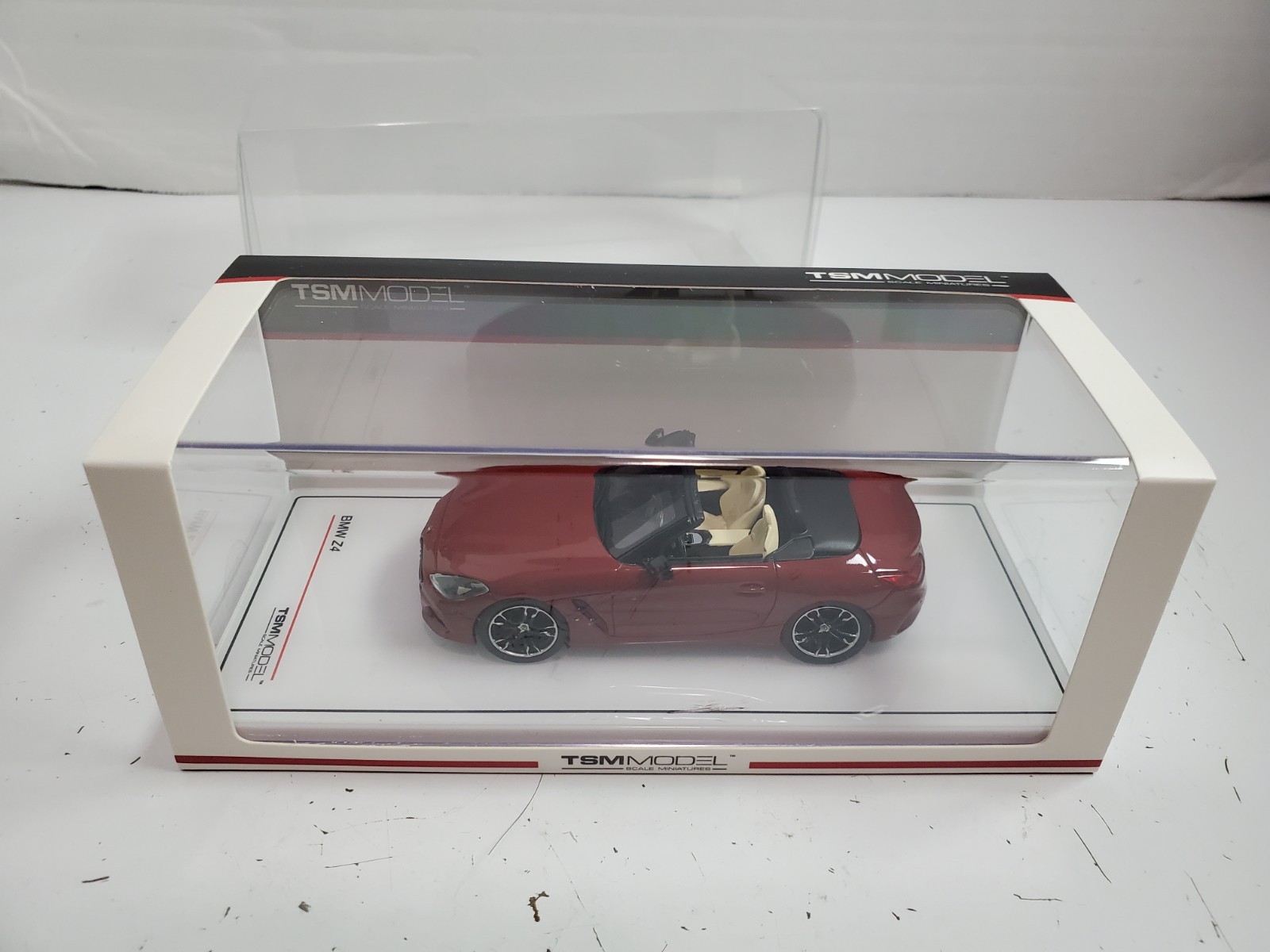 TSM Model 1:43 BMW Z4 RED – Open Box – Damaged Case