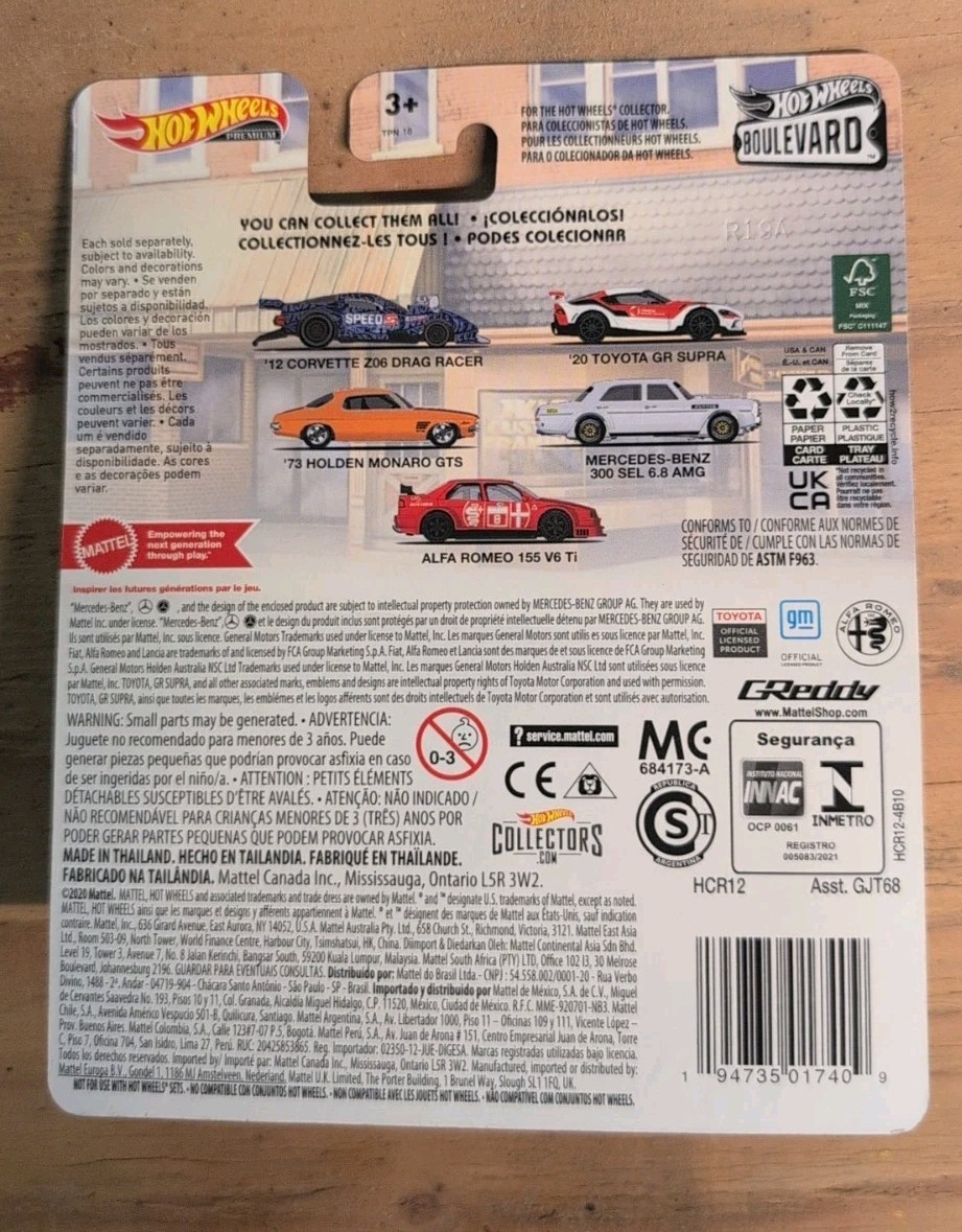 Hot Wheels Premium Boulevard ’12 Corvette Z06 Drag Racer #51