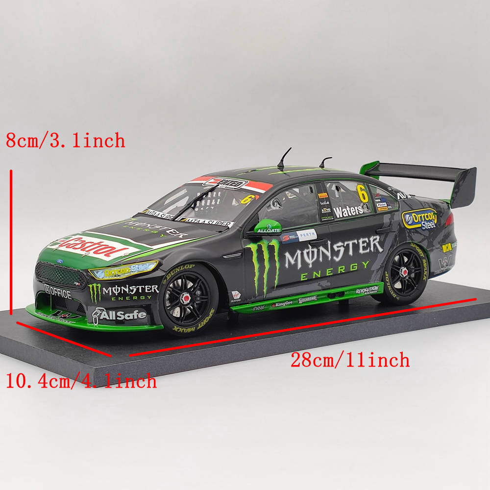 1/18 Apex FORD FG X FALCON MONSTER ENERGY #6- CAM WATERS 2016 AD81419 Diecast