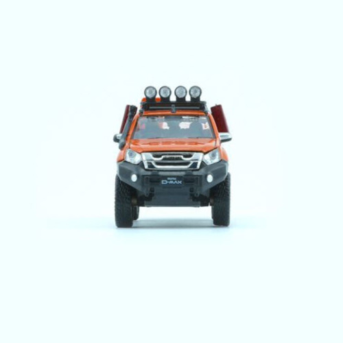 BM Creations 2018 Isuzu D-Max – Orange W/ Accessory Pack – LHD 1:64 Diecast Car