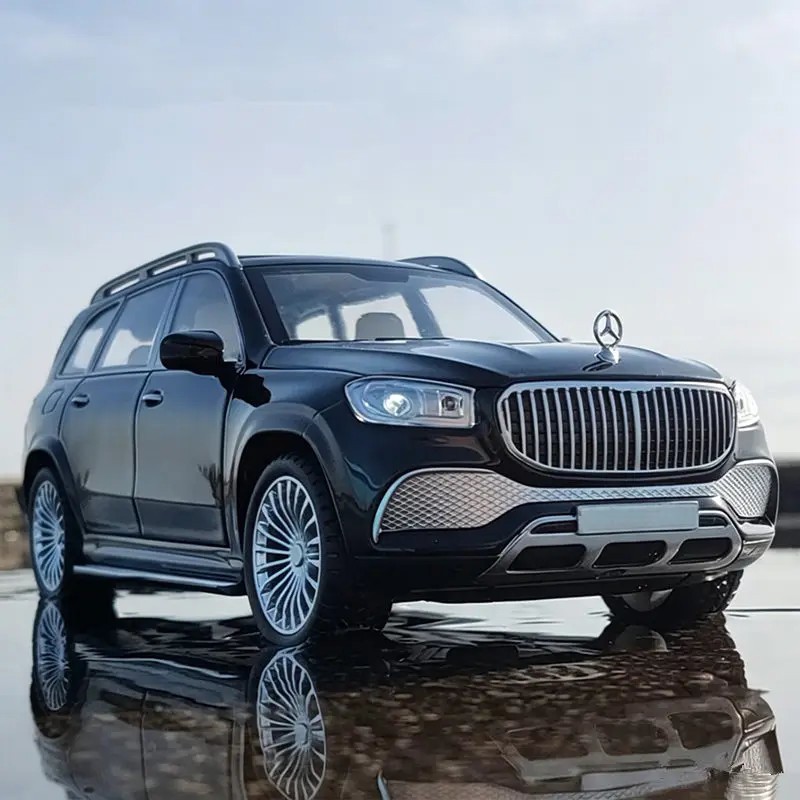 1:24 Benz Maybach GLS GLS600 SUV Diecast Alloy Car Model Simulation Sound Light