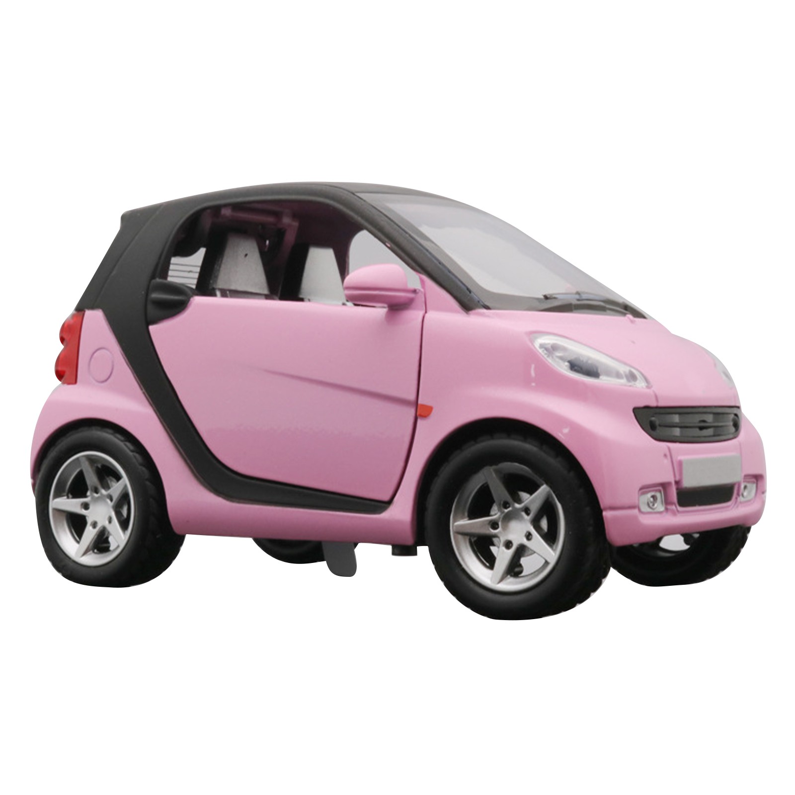 1:32 Pink Model Car Toy Vehicle Kids Gifts With Sound&Light For Smart ForTwo