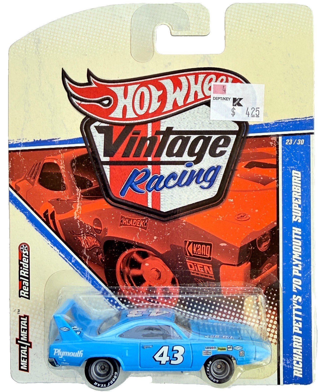 Hot Wheels 2011 Vintage Racing Richard Petty ’70 Plymouth Superbird 23/30 Sealed