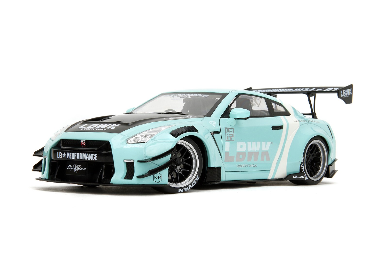 2020 NISSAN GT-R (R35) W/LIBERTY WALK BODY KIT 2.0 1/18 DIECAST JADA TOYS 36382
