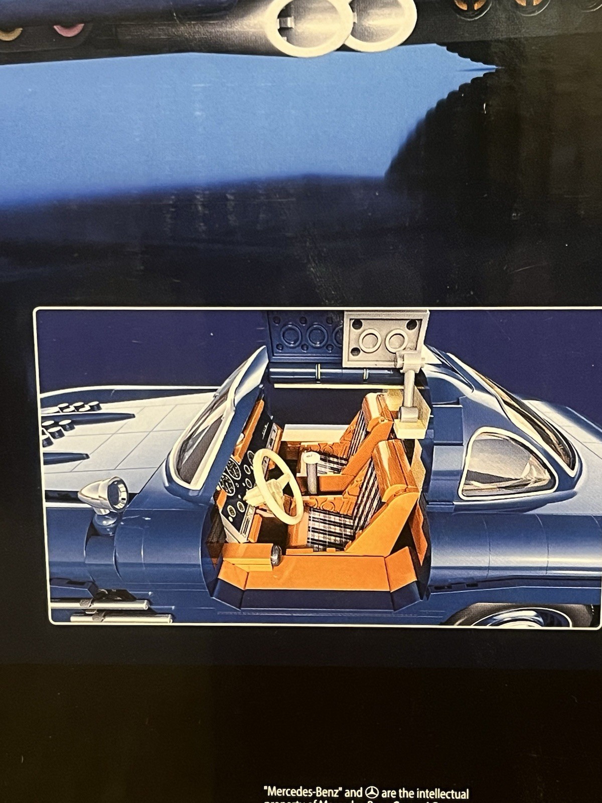Mattel Brick Shop Hot Wheels Premium Series Building Set Mercedes-Benz 300 SL