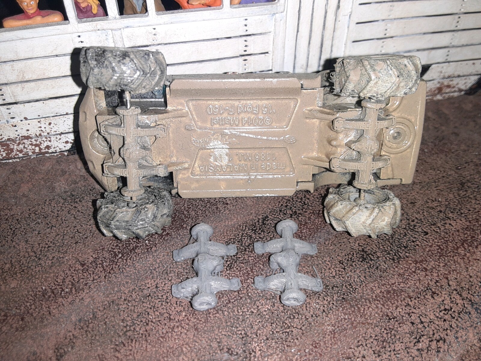 HoT 5 Swap sets Wheels off road truck rubber Tires 1/64 Real Riders Free Lift