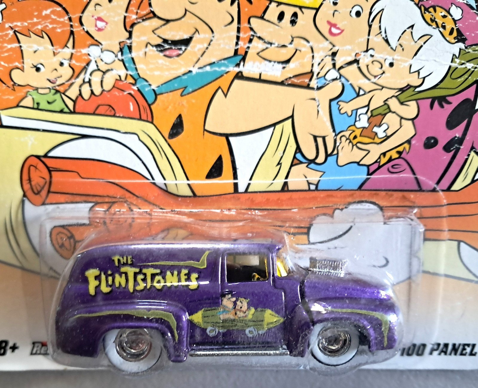 HOT WHEELS 56 Ford F-100 Panel truck The Flintstones Real Riders