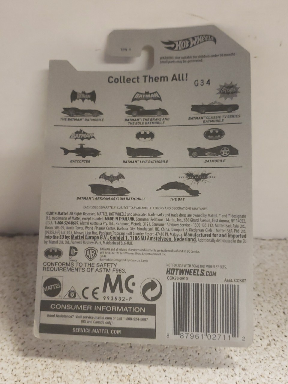 HOTWHEELS BATMAN: 75 Years of Batman #1,2,3,5,6,7,and 8. Missing #4