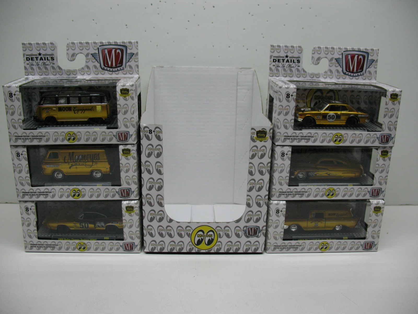 M2 Machines S69 Mooneyes Liquid Gold Set of 6 # Set Of 3,680 Hobby Exclusive NEW