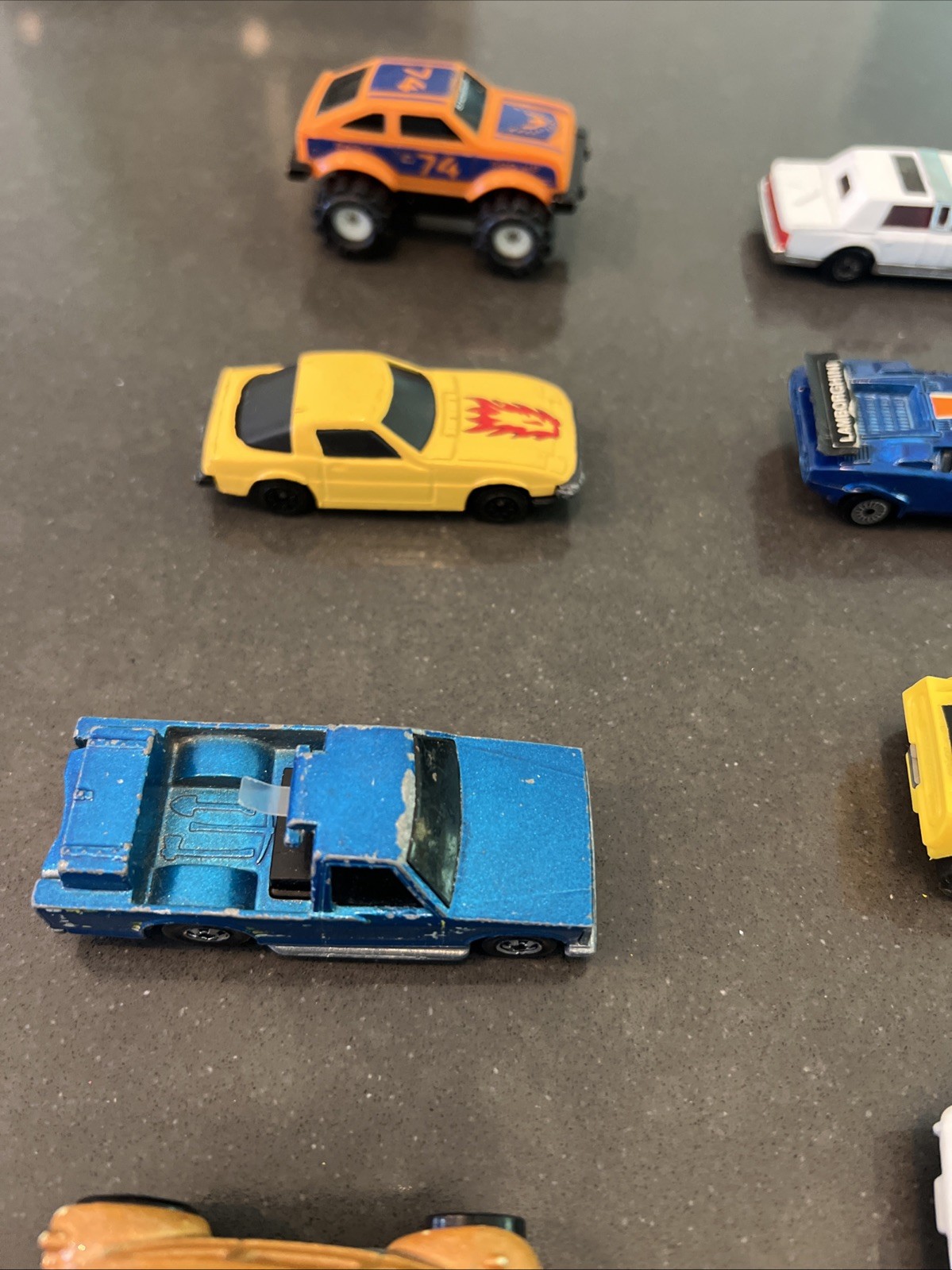 Lot Of 24 Diecast & Plastic Vintage Cars Trucks Mixed Brands See Description