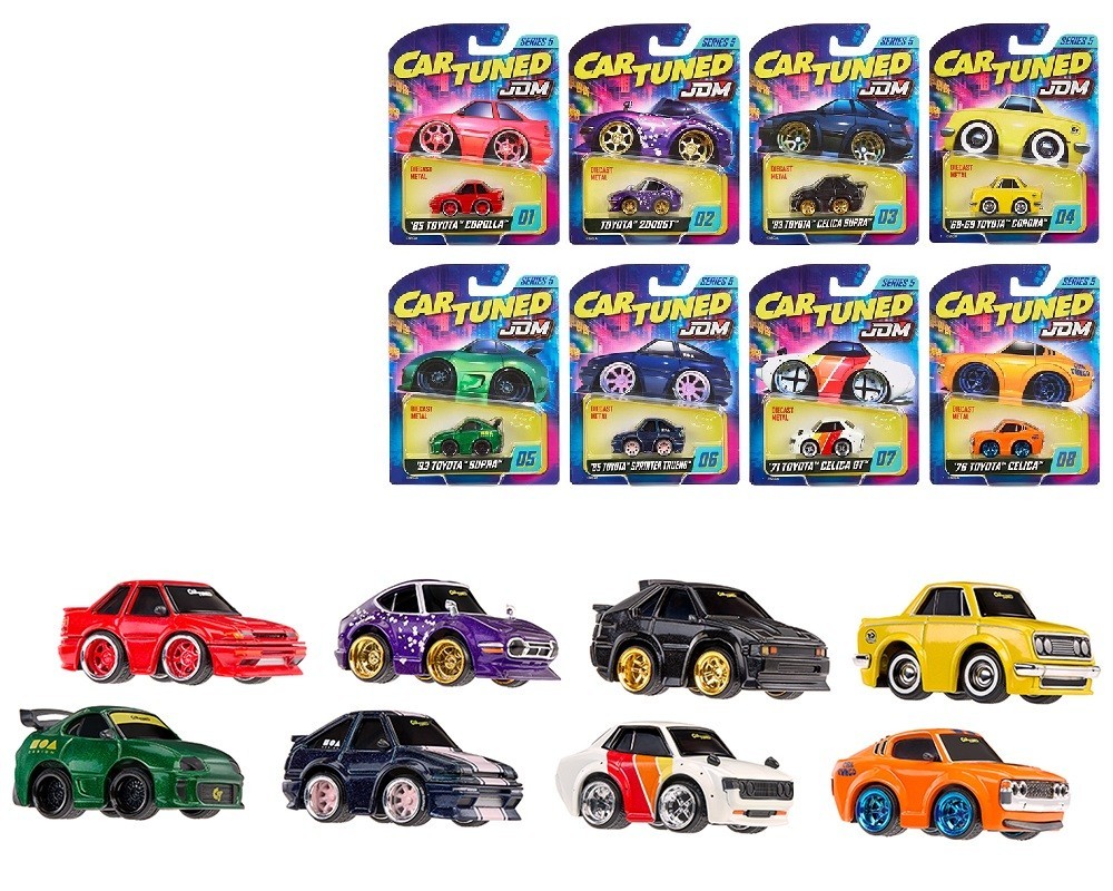 CarTuned 1:64 JDM Tuners Series 5 Assortmen 8 Car Set, 558675-XX4 Factory Sealed