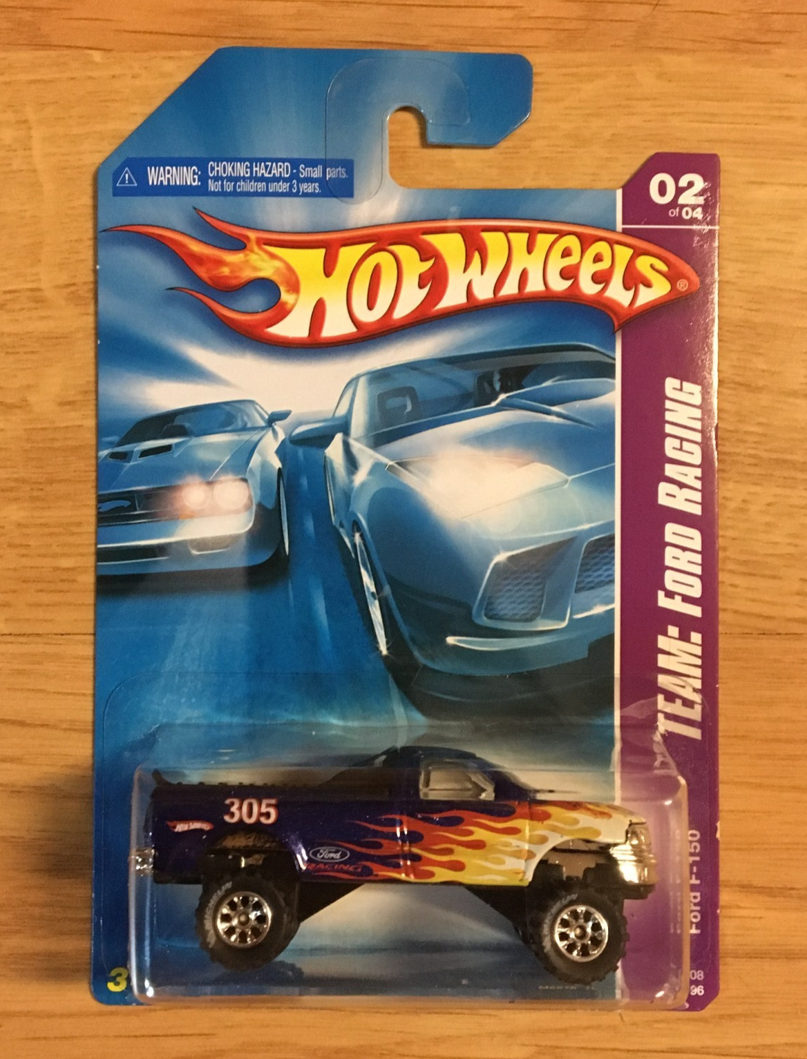 Hot Wheels Team Ford Racing F-150 Pickup CUSTOM Super Real Riders Wheel Swap