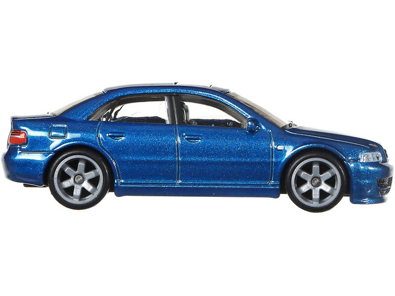 Hot Wheels Premium AUDI S4 QUATTRO Blue Car Real Riders Deutschland Design GRJ69