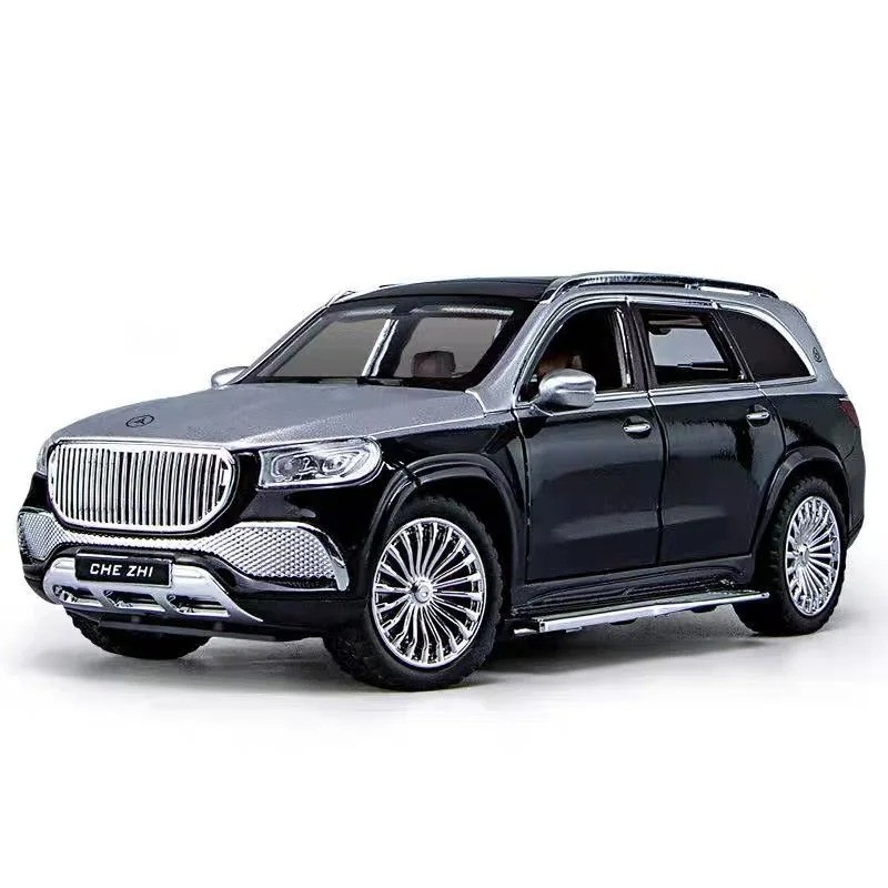 1:24 MERCEDES GLS600 Maybach Alloy Diecast Luxury Car Model Sound/Light Toy Gift