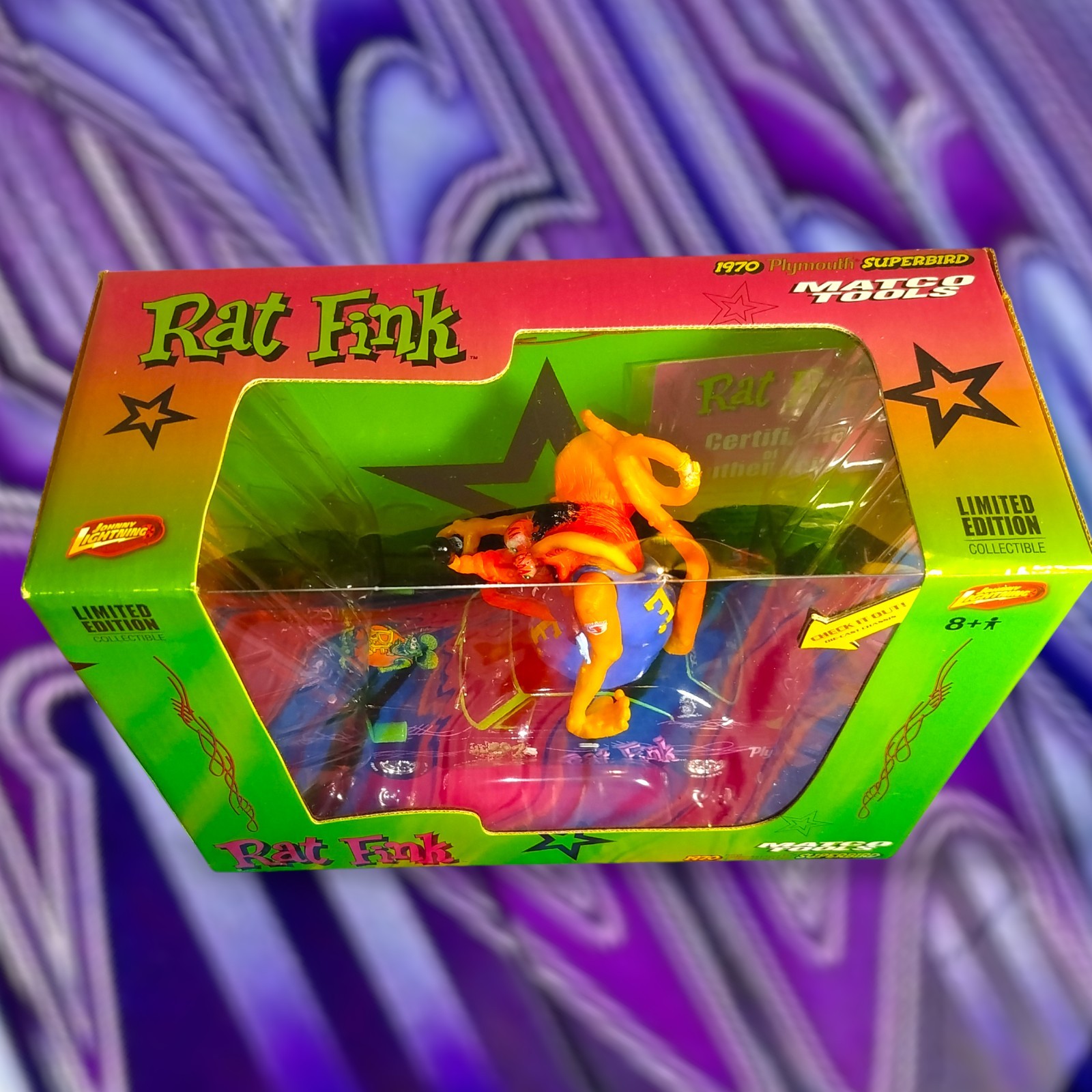 LIMITED EDITION MATCO TOOLS RAT FINK DIE CAST 1970 PLYMOUTH SUPERBIRD 1:24 SCALE
