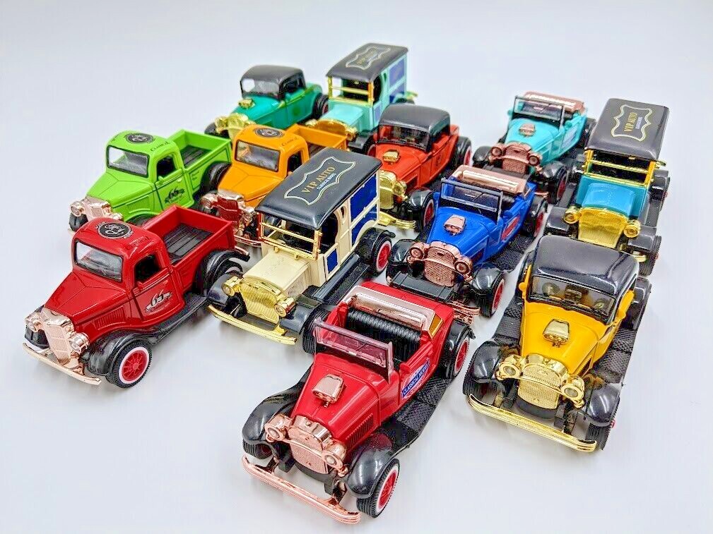 America Retro Classic Car Sound Light Metal Die-cast Cars Model Toys – You Pick