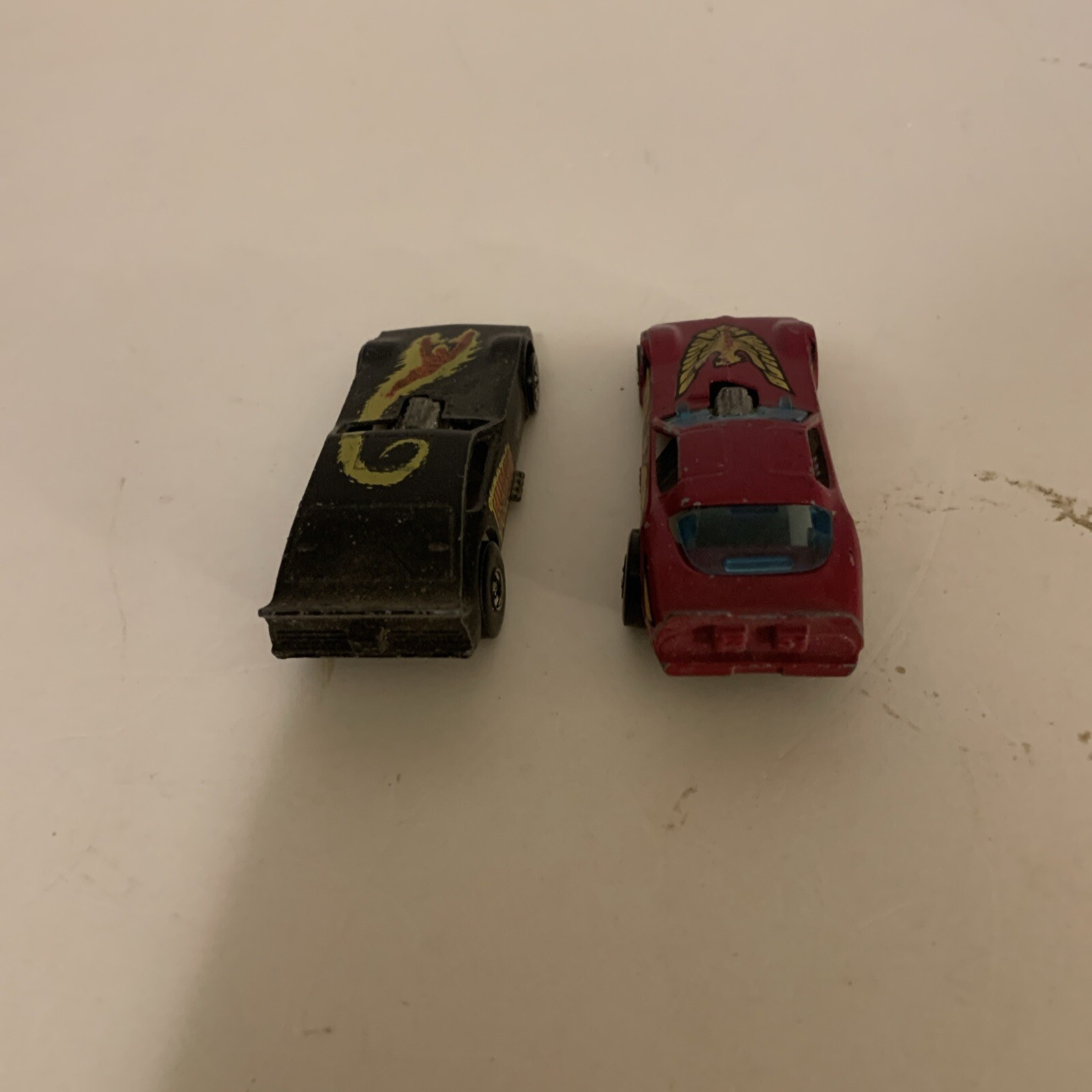 Lot Of 2 Hot Wheels Funny Car Dragsters Human Torch And Firebird Loose