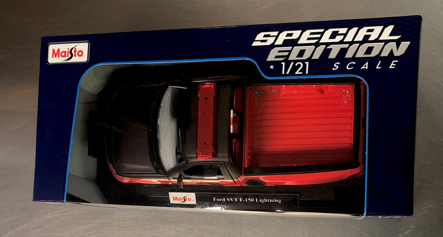 MAISTO FORD SVT F-150 LIGHTNING EXCLUSIVE STYLE SPECIAL EDITION RED 1/21 SCALE