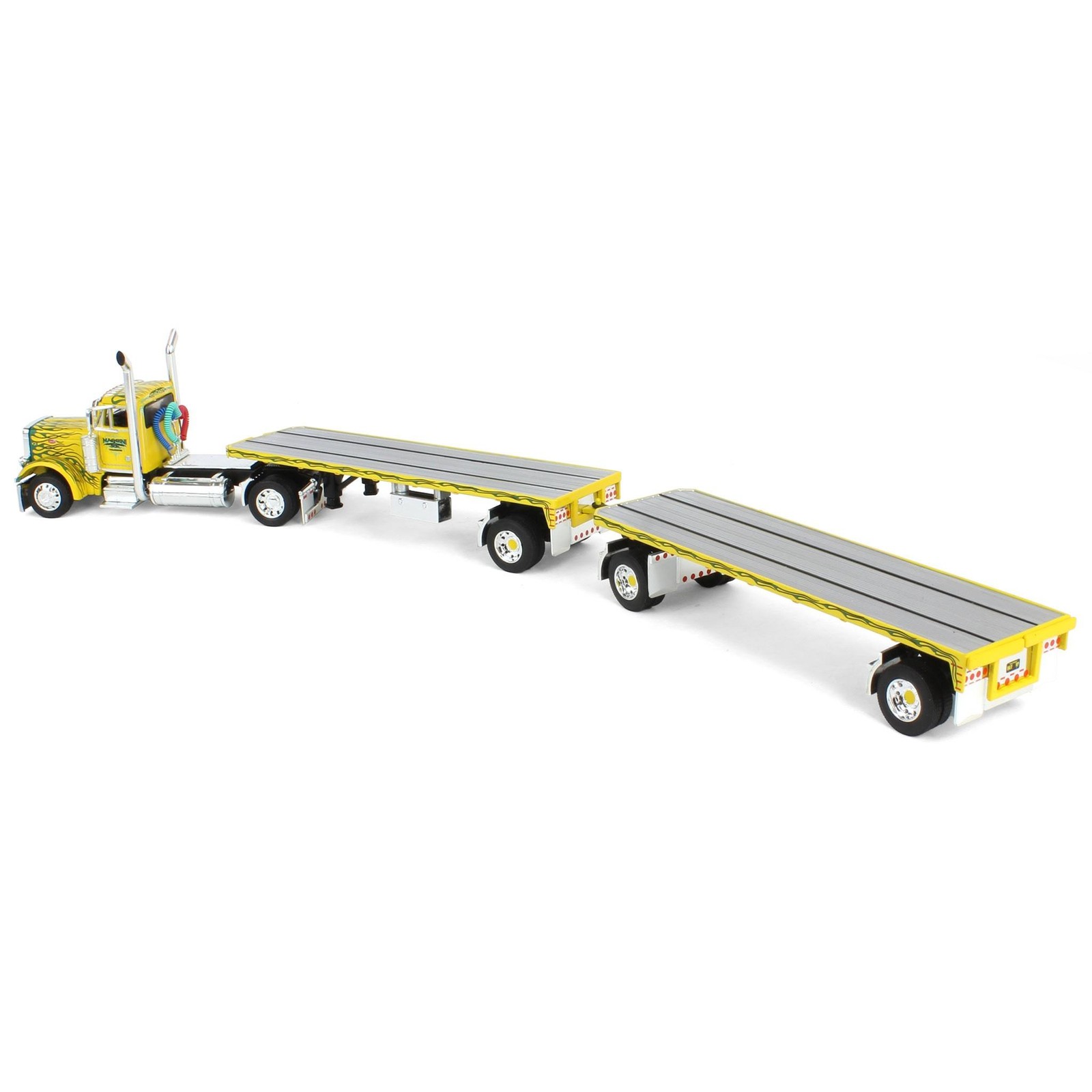 DCP 1/64 Peterbilt 379 & 2 Pup Flatbeds with Loads 2024 NTT’NC Show 69-1815