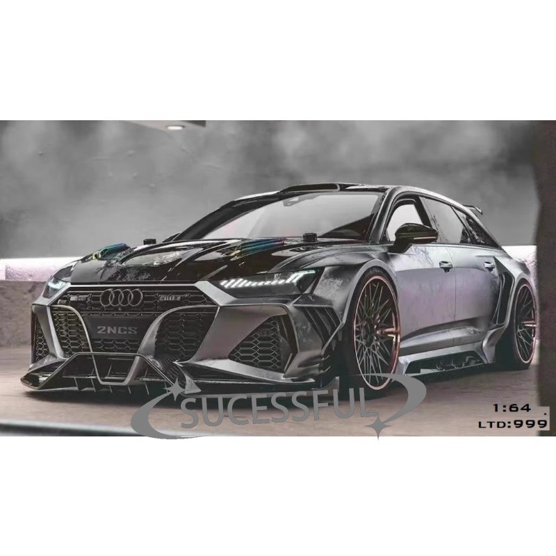 Top TOP64RS6 1/64 RS6 2NCS Wagon Racing Sports Metal Diecast Model Car