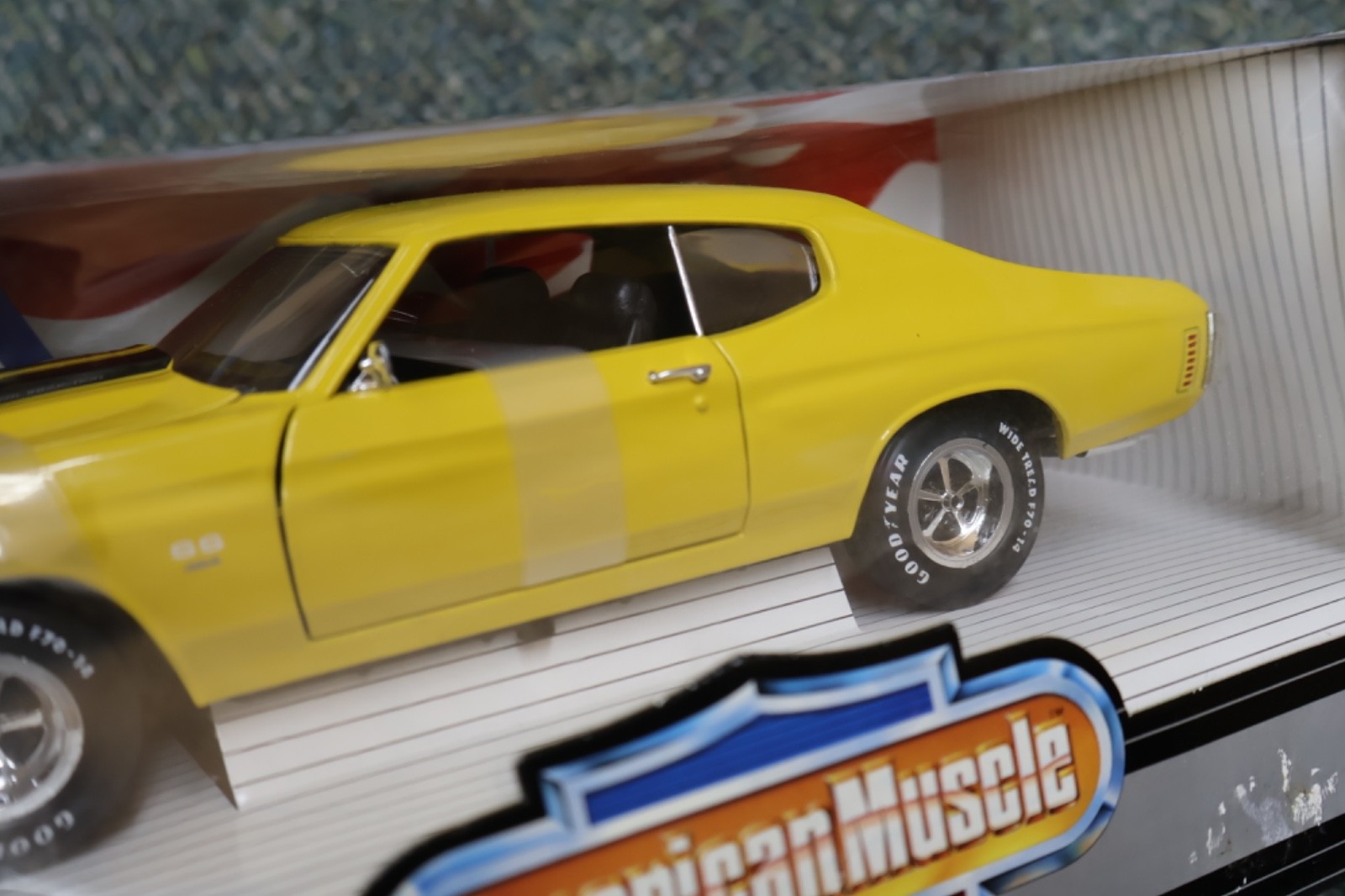 1/18 ERTL American Muscle 1970 Chevy Chevelle SS 454 LS6 in Yellow