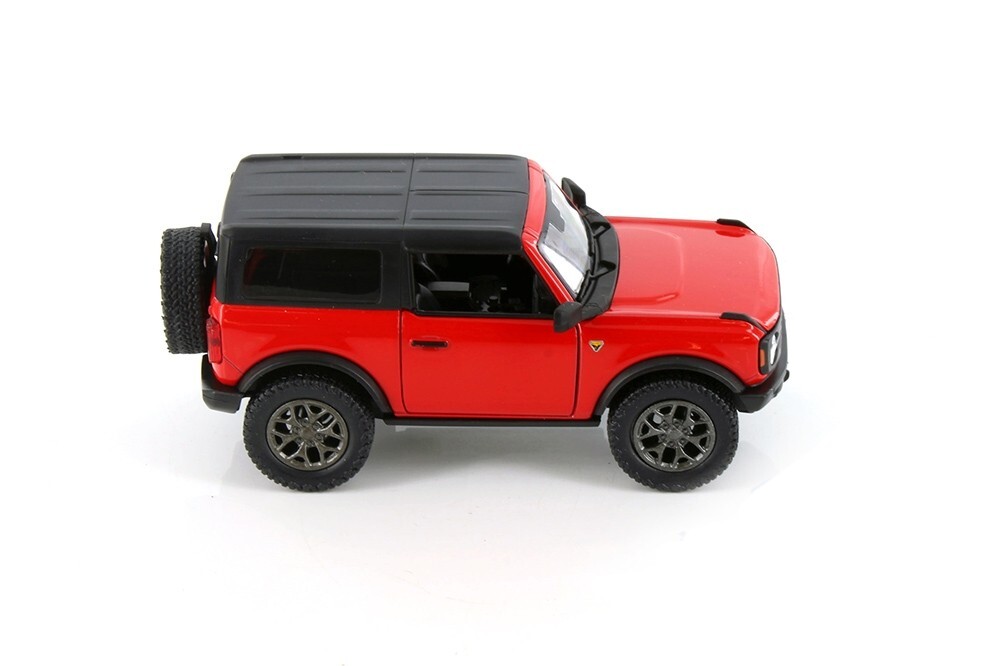 5438 022 BY KINSMART Ford Bronco Hard Top 1:34 Scale Diecast Model. Red (NO BOX)