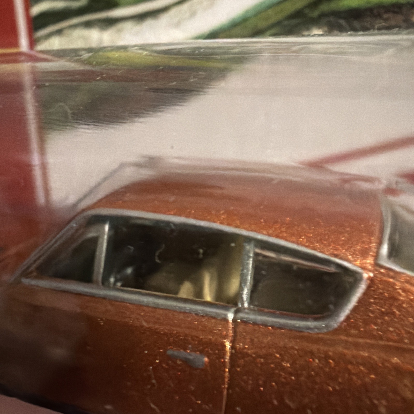 🚨1969🔥Plymouth🔥Barracuda 1/64 Diecast Bronze Fire ⭐️Classic⭐️Gold