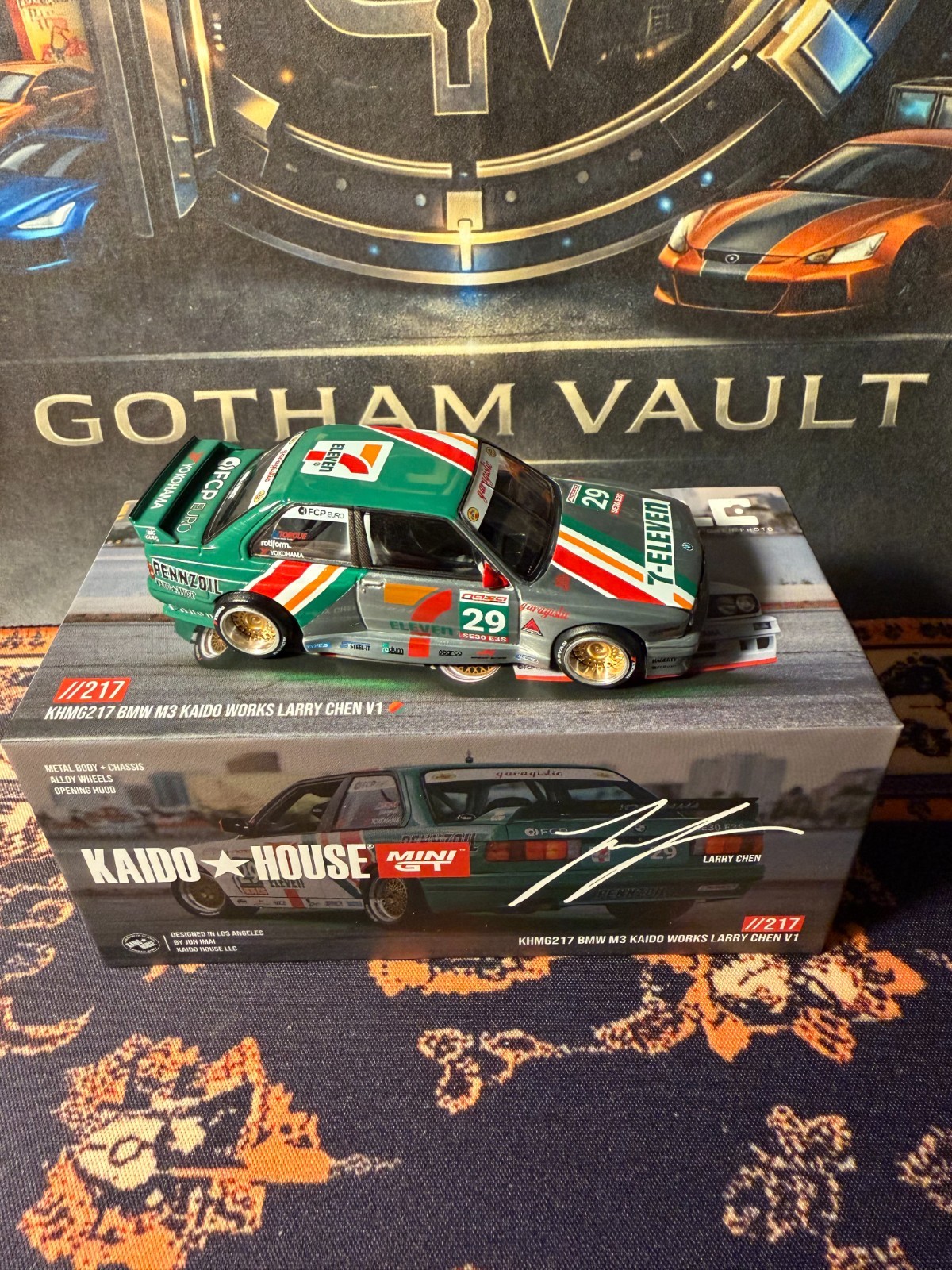 Kaido House Mini GT BMW M3 Larry Chen V1 Seven-Eleven #217 CHASE
