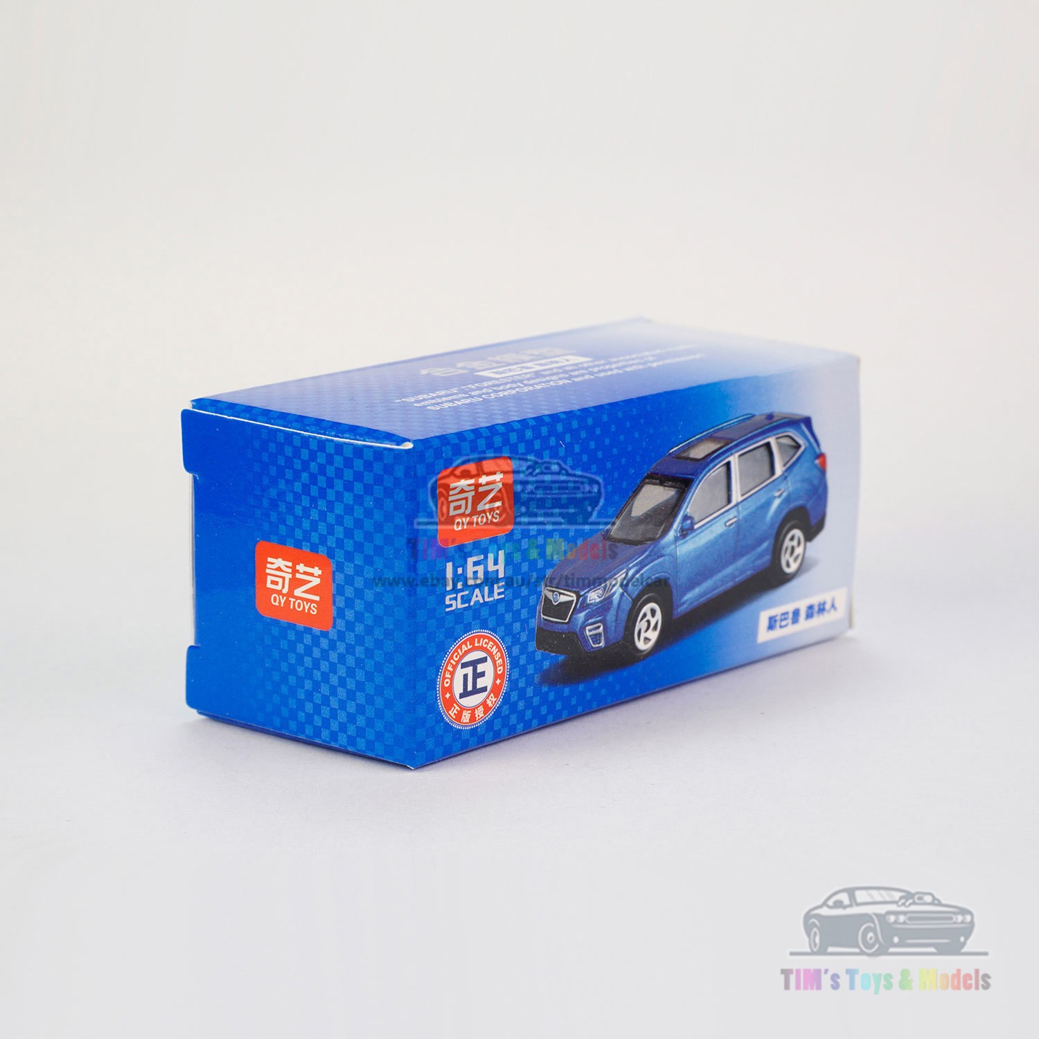 1/64 Subaru Forester Model Car Alloy Diecast Toy Vehicle Collection Gift Blue